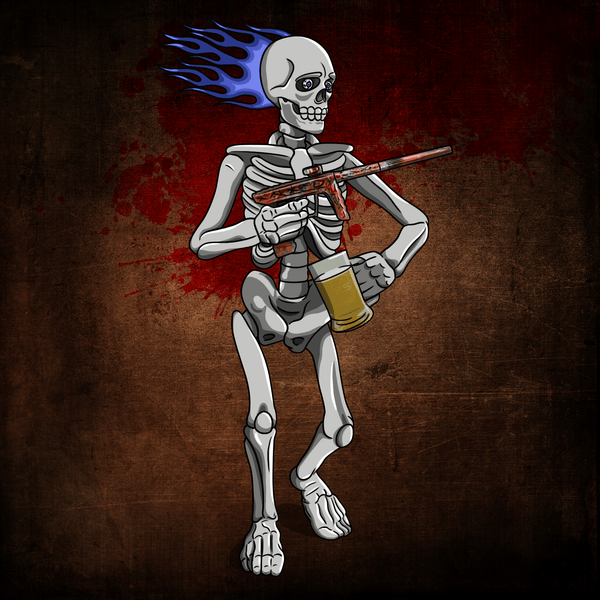 Adrenaline Skully NFT - 300 in Bones with Mug - Adrenaline