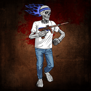 Adrenaline Skully NFT - 300 in Casual with Headband and Ring - Adrenaline