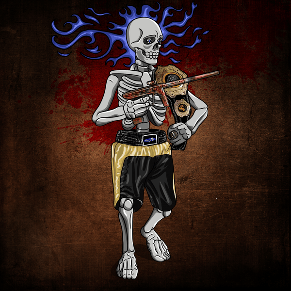 Adrenaline Skully NFT - 300 ใน Champion พร้อม Wild Flame และ Ring - Adrenaline