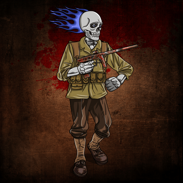 Adrenaline Skully NFT - 300 in WW2 - Adrenaline