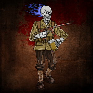 Adrenaline Skully NFT - 300 in WW2 with Mug - Adrenaline