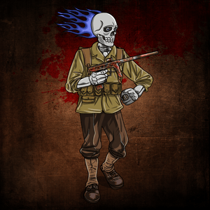 Adrenaline Skully NFT - 300 in WW2 with Ring - Adrenaline
