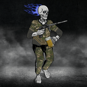 Adrenaline Skully NFT - Baba Yaga in Woods with Mug - Adrenaline