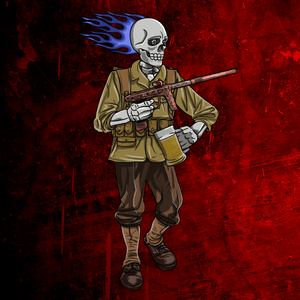 Adrenaline Skully NFT - Carnage in WW2 with Mug - Adrenaline
