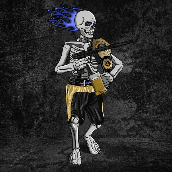 Adrenaline Skully NFT - Dust Black in Champion with Mug - Adrenaline