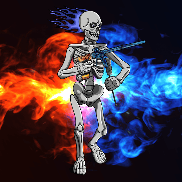 Adrenaline Skully NFT - ไฟพายุในกระดูกพร้อมสวอบ - Adrenaline