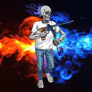 Adrenaline Skully NFT - Firestorm in Casual with Swab - Adrenaline