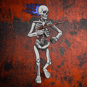 Adrenaline Skully NFT - Full Send in Bones with Ring - Adrenaline