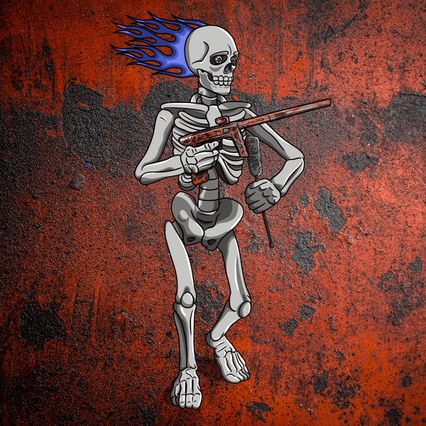 Adrenaline Skully NFT - Full Send in Bones with Swab - Adrenaline