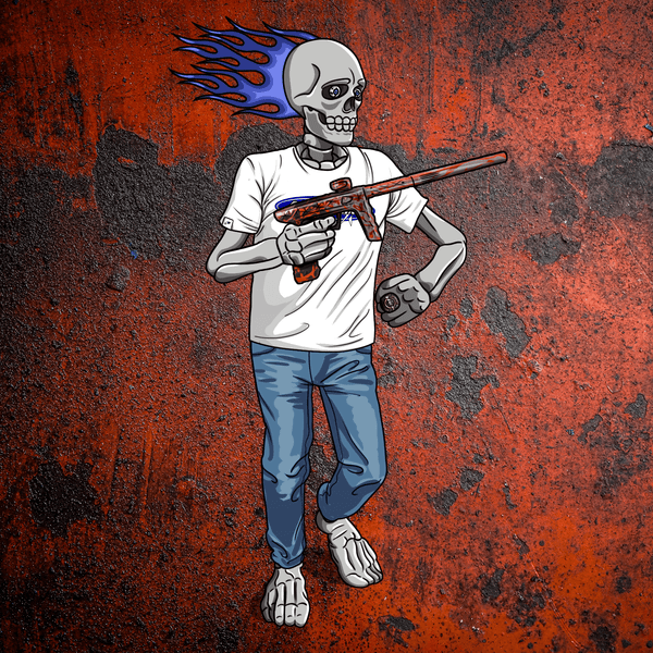 Adrenaline Skully NFT - Full Send สไตล์แคชวลพร้อมแหวน - Adrenaline