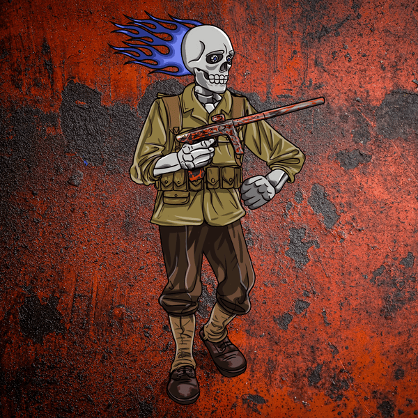 Adrenaline Skully NFT - Full Send in WW2 - Adrenaline