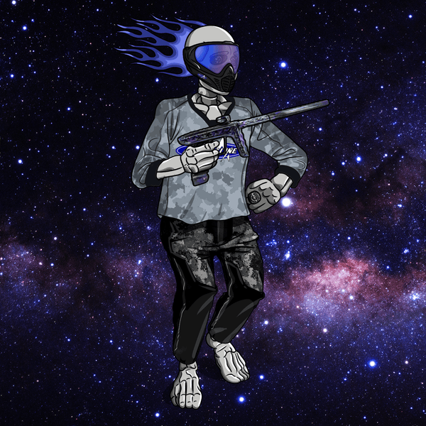 Adrenaline Skully NFT - กาแล็กซีในลูกบอลลมพร้อมแว่นตาและวงแหวน - Adrenaline