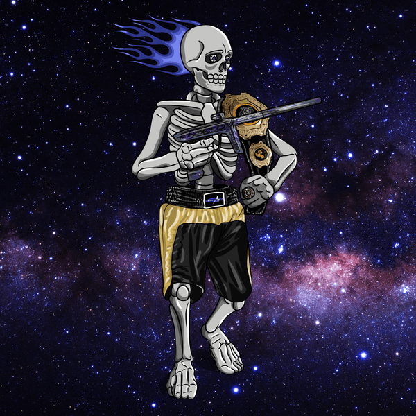 Adrenaline Skully NFT - กาแล็กซีใน Champion พร้อมแหวน - Adrenaline