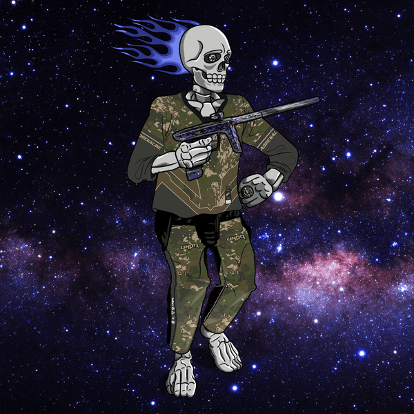 Adrenaline Skully NFT - กาแล็กซีในป่าพร้อมวงแหวน - Adrenaline