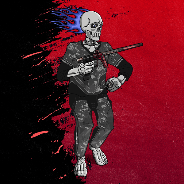 Adrenaline Skully NFT - Grizzly ใน Hyperball พร้อมห่วง - Adrenaline