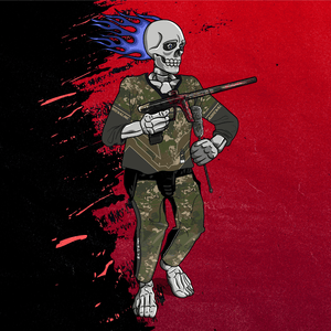 Adrenaline Skully NFT - Grizzly ในป่าพร้อมไม้พันสำลี - Adrenaline