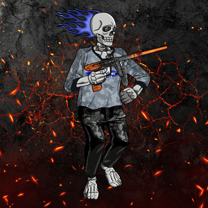 Adrenaline Skully NFT - นรกไฟใน Airball พร้อม Swab - Adrenaline