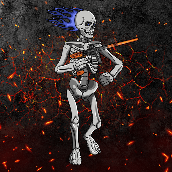 Adrenaline Skully NFT - เปลวเพลิงนรกในกระดูก - Adrenaline