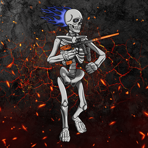 Adrenaline Skully NFT - ไฟนรกในกระดูกพร้อมสำลี - Adrenaline