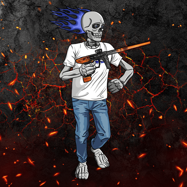 Adrenaline Skully NFT - ไฟนรกในลุคแคชชวล - Adrenaline