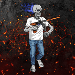 Adrenaline Skully NFT - Hellfire in Casual with Swab - Adrenaline