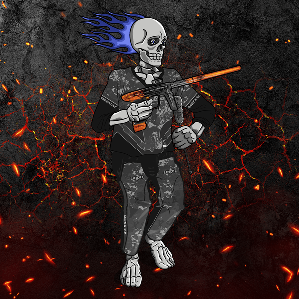 Adrenaline Skully NFT - ไฟนรกใน Hyperball พร้อมคอตตอนบัด - Adrenaline