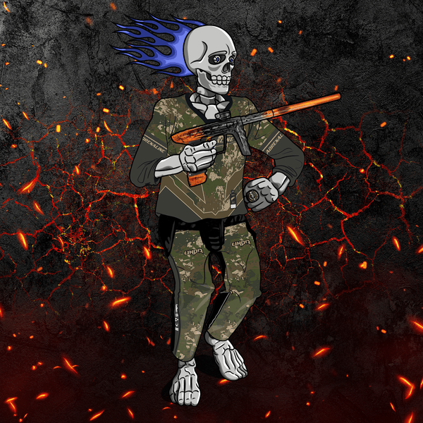 Adrenaline Skully NFT - ไฟนรกในป่าพร้อมแหวน - Adrenaline