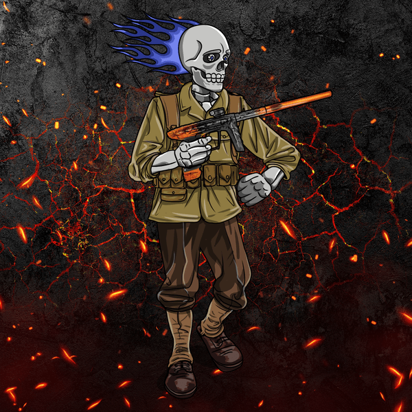 Adrenaline Skully NFT - ไฟนรกในสงครามโลกครั้งที่ 2 - Adrenaline
