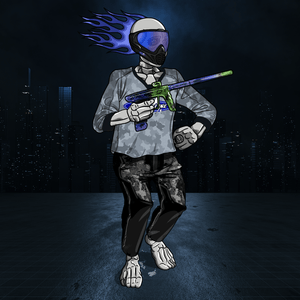 Adrenaline Skully NFT - โจ๊กเกอร์ในบอลลอยอากาศพร้อมแว่นตาและห่วง - Adrenaline