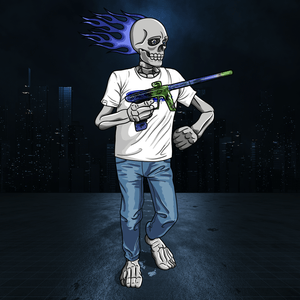 Adrenaline Skully NFT - โจ๊กเกอร์ลุคแคชชวล - Adrenaline