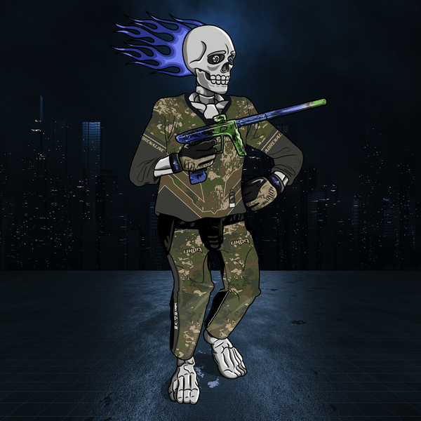Adrenaline Skully NFT - โจ๊กเกอร์ในป่าพร้อมถุงมือ - Adrenaline