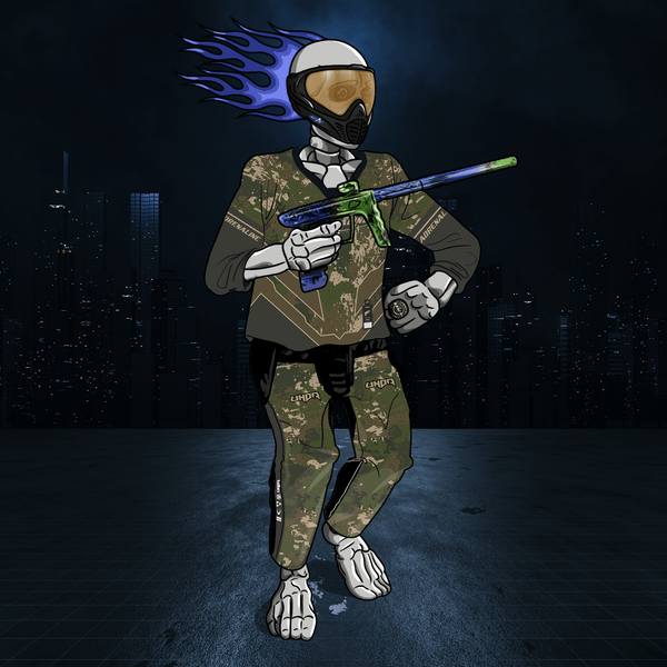 Adrenaline Skully NFT - โจ๊กเกอร์ในป่าพร้อมแว่นตาและแหวน - Adrenaline