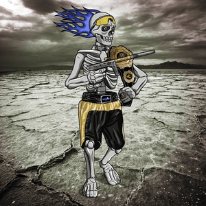 Adrenaline Skully NFT - Mad Max in Champion with Sunglasses and Ring - Adrenaline