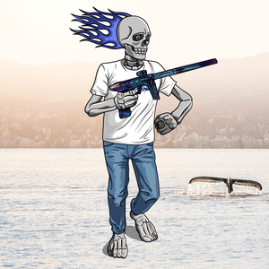 Adrenaline Skully NFT - Mau Mau in Casual with Ring - Adrenaline