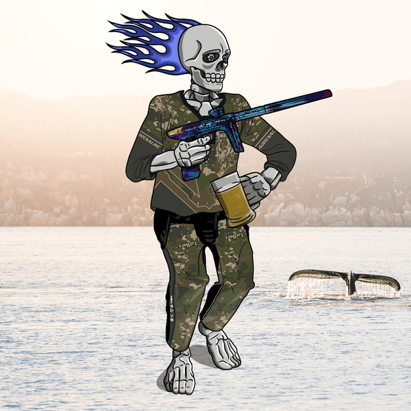 Adrenaline Skully NFT - Mau Mau ในป่าพร้อมแก้ว - Adrenaline