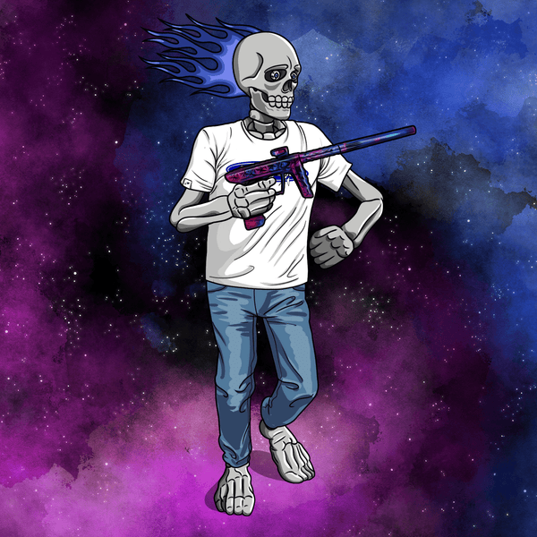 Adrenaline Skully NFT - เนบิวลาในลุคลำลอง - Adrenaline