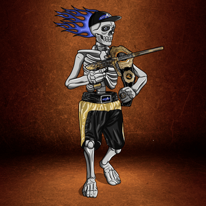 Adrenaline Skully NFT - Nicky T in Champion with Hat and Ring - Adrenaline