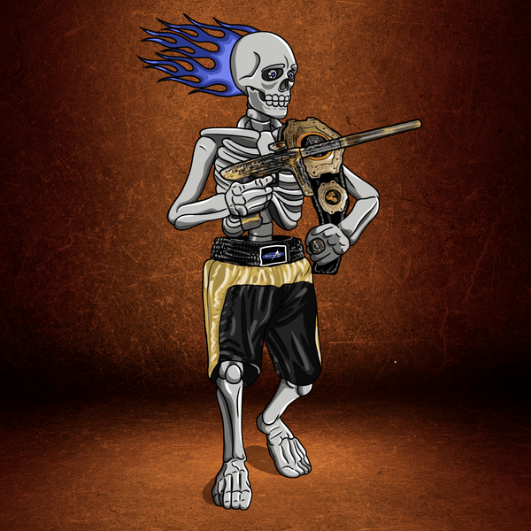Adrenaline Skully NFT - Nicky T ใน Champion พร้อมแหวน - Adrenaline