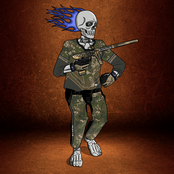 Adrenaline Skully NFT - Nicky T ในป่าพร้อมถุงมือ - Adrenaline