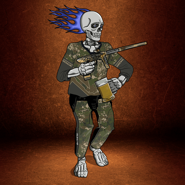 Adrenaline Skully NFT - Nicky T in Woods with Mug - Adrenaline