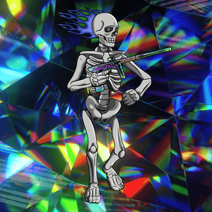 Adrenaline Skully NFT - Prism in Bones - Adrenaline