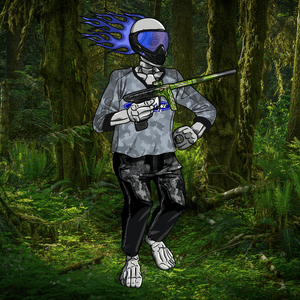 Adrenaline Skully NFT - Regiment in Airball with Goggles and Ring - Adrenaline