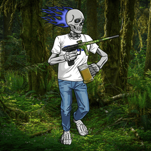 Adrenaline Skully NFT - Regiment in Casual with Mug - Adrenaline