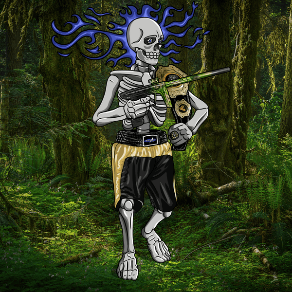 Adrenaline Skully NFT - กองร้อยใน Champion พร้อม Wild Flame และ Ring - Adrenaline