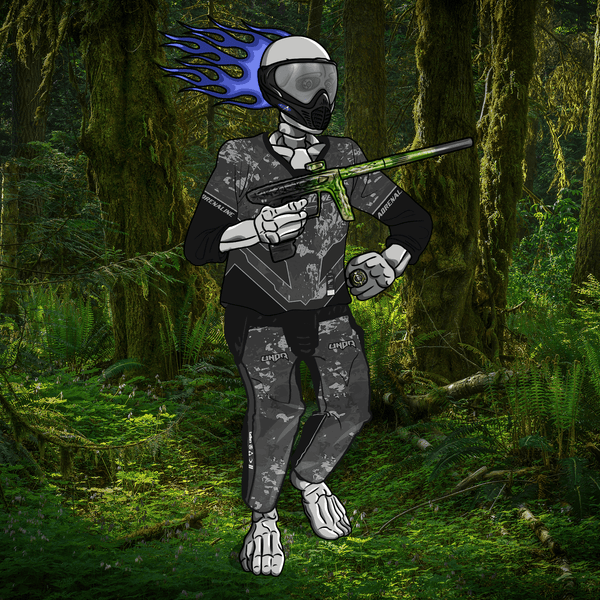 Adrenaline Skully NFT - Regiment in Hyperball with Goggles and Ring - Adrenaline