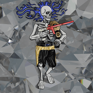 Adrenaline Skully NFT - Stunna in Champion with Wild Flame and Ring - Adrenaline