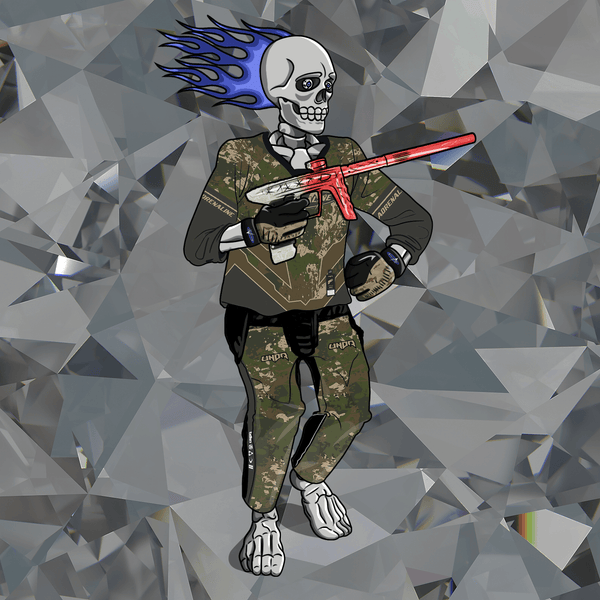 Adrenaline Skully NFT - สุดเท่ในป่าพร้อมถุงมือ - Adrenaline