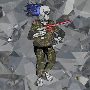 Adrenaline Skully NFT - Stunna in Woods with Ring - Adrenaline