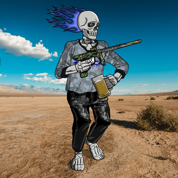 Adrenaline Skully NFT - Unger Games ใน Airball พร้อมแก้ว - Adrenaline