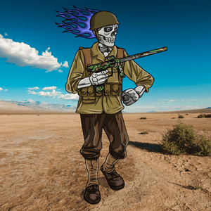 Adrenaline Skully NFT - Unger Games in WW2 with Helmet and Ring - Adrenaline
